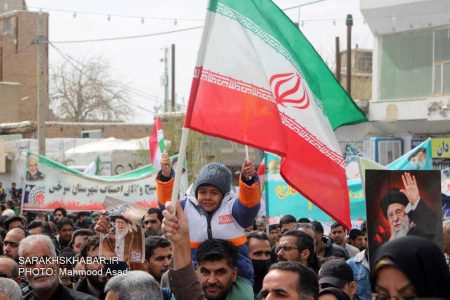 حضور مرزنشینان سرخس در راهپیمایی روز قدس ۲۲ اسفند ۱۴۰۴| عکاس: محمود اسدی