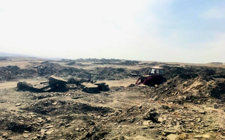 رفع تصرف معدن سنگ لاشه در رحمت‌آباد سرخس با دستور قضایی